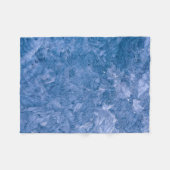 Blaues abstraktes Bild Fleecedecke (Vorderseite (Horizontal))