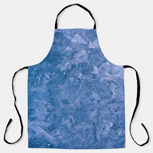 Blaues abstraktes Bild Schürze (Vorderseite)