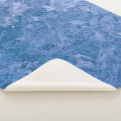 Blaues abstraktes Bild Sherpadecke (3/4)