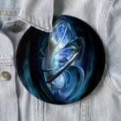 Blaues abstraktes button (Beispiel)