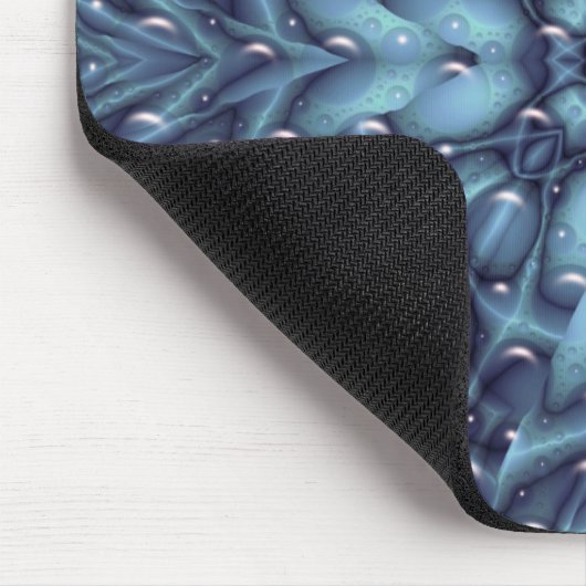 blaues abstraktes Fraktal Mousepad (Ecke)