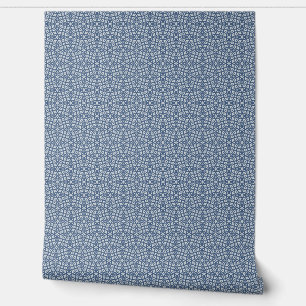 Blaues Abstraktes geometrisches Mosaik Tapete