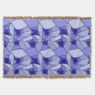 Blaues Abstraktes geometrisches Muster Decke