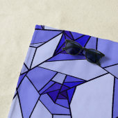 Blaues Abstraktes geometrisches Muster Strandtuch (Beispiel)
