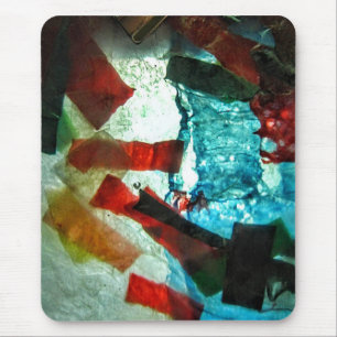 Blaues abstraktes Geschenk, einzigartiges blaues G Mousepad