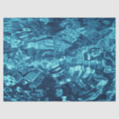 Blaues Abstraktes Gewebe Seidenpapier (Vorderseite)