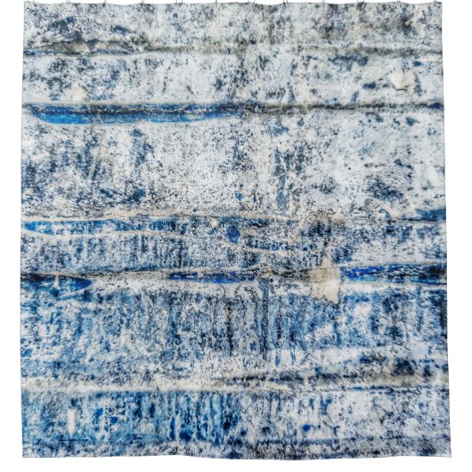 Blaues abstraktes Hintergrunddesign abstrakt, alte Duschvorhang (Vorderseite)