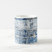 Blaues abstraktes Hintergrunddesign abstrakt, alte Kaffeetasse (Mittel)