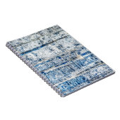 Blaues abstraktes Hintergrunddesign abstrakt, alte Notizblock (Rechte Seite)