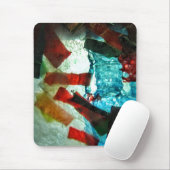 Blaues abstraktes Mousepad, glückliches blaues Ges Mousepad (Mit Mouse)
