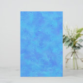 Blaues Abstraktes Muster Briefpapier (Stehend Vorderseite)
