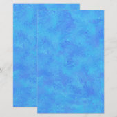 Blaues Abstraktes Muster Briefpapier (Vorne/Hinten)