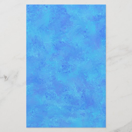 Blaues Abstraktes Muster Briefpapier (Vorderseite)