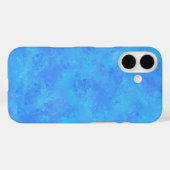 Blaues Abstraktes Muster Case-Mate iPhone Hülle (Rückseite (Horizontal))