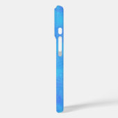 Blaues Abstraktes Muster Case-Mate iPhone Hülle (Rückseite / Links)
