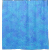 Blaues abstraktes Muster Duschvorhang (Vorderseite)