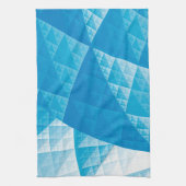 Blaues abstraktes Muster Geschirrtuch (Vertikal)
