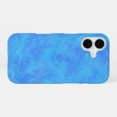 Blaues abstraktes Muster iPhone 16 Hülle (Rückseite (Horizontal))