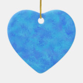 Blaues Abstraktes Muster Keramik Ornament (Hinten)