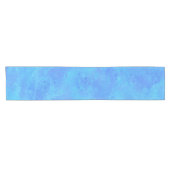 Blaues Abstraktes Muster Kurzer Tischläufer (Horizontal)