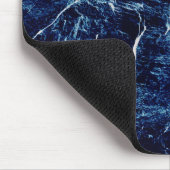 Blaues Abstraktes Muster Mousepad (Ecke)