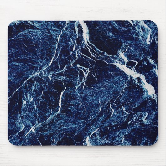 Blaues Abstraktes Muster Mousepad (Vorne)