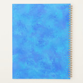 Blaues Abstraktes Muster Planer (Rückseite)