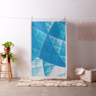Blaues abstraktes Muster Stoff