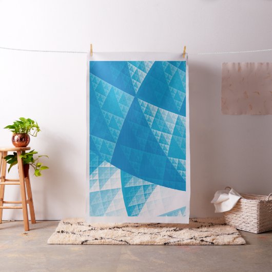 Blaues abstraktes Muster Stoff (Beispiel)
