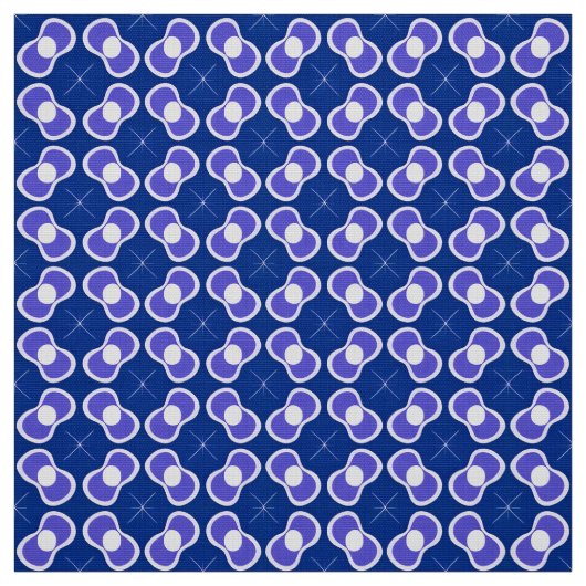 Blaues Abstraktes Muster Stoff (Muster)