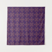 Blaues Abstraktes Muster Wandteppich (Vorderseite (Horizontal))