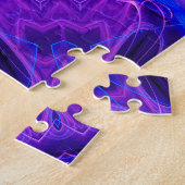 Blaues Abstraktes Puzzle (Seite)