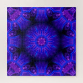 Blaues Abstraktes Puzzle (Horizontal)