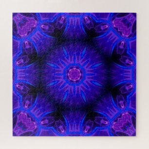 Blaues Abstraktes Puzzle