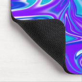 Blaues Abstraktes Silky Sky Muster, Mousepad (Ecke)
