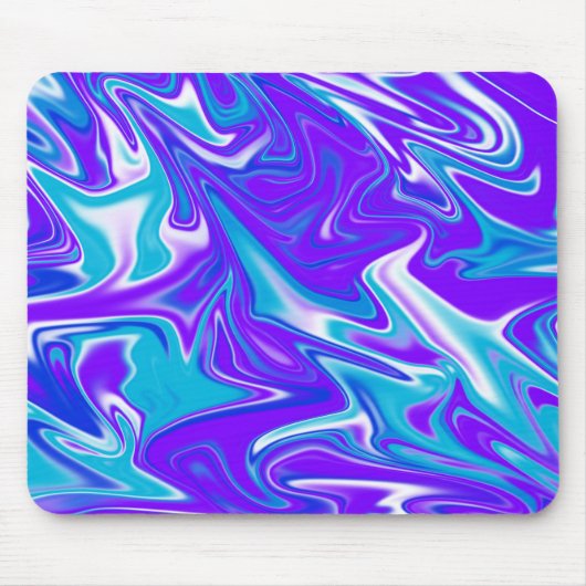 Blaues Abstraktes Silky Sky Muster, Mousepad (Vorne)