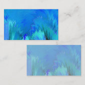 Blaues abstraktes stellen Ihre eigene Visitenkarte (Vorne/Hinten)