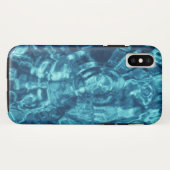 Blaues Abstraktes Wasser Foto Case-Mate iPhone Hülle (Rückseite (Horizontal))