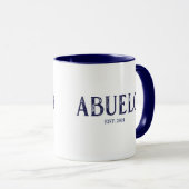 Blaues Abuelo-Jahr Tasse (VorderseiteRechts)