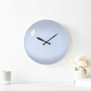 Blaues Acryl  Große Wanduhr