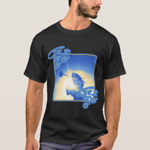 Blaues Albumcover Art Punk-Band T-Shirt