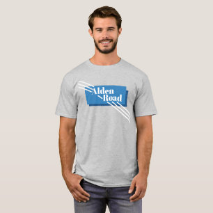 Blaues Alden Road T-Shirt