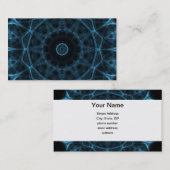 blaues alienkaleidoskop visitenkarte (Vorne/Hinten)