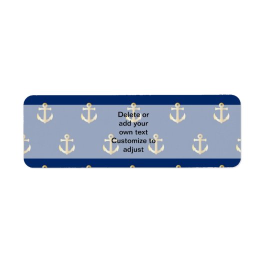 Blaues Ankermuster (Vorne)