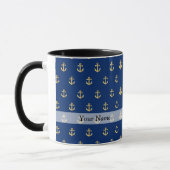 Blaues Ankermuster Tasse (Links)
