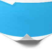 Blaues Ankersymbol - Modern Maritime Poster (Ecke)