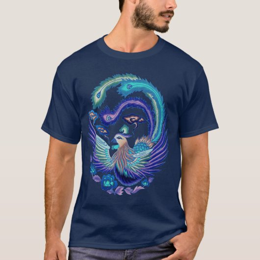 Blaues Anmut-Shirt T-Shirt (Vorderseite)