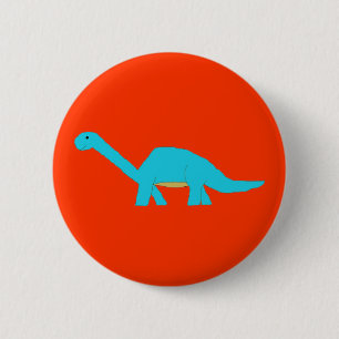 Blaues apatosaurus-Button Button