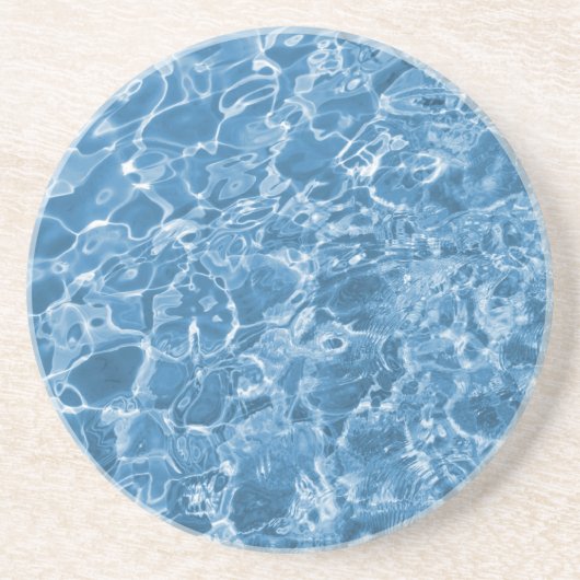 blaues Aquamarin Untersetzer (Vorne)