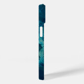 Blaues Aquamarines Acrylgießen Abstrakter Fluid Ar Case-Mate iPhone Hülle (Rückseite / Rechts)